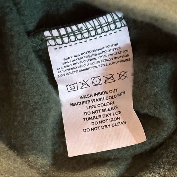 Fanatics Green Bay Packers Football Sweatshirt  Hoodie Green Yellow Men’s Size M - Picture 3 of 6